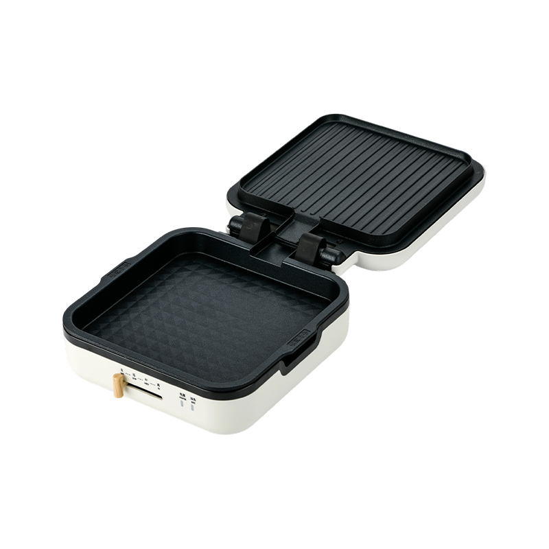 BJX-S017 Tigaie pentru grătar 24x24cm cu grătar (controlul temperaturii + mâner din lemn)