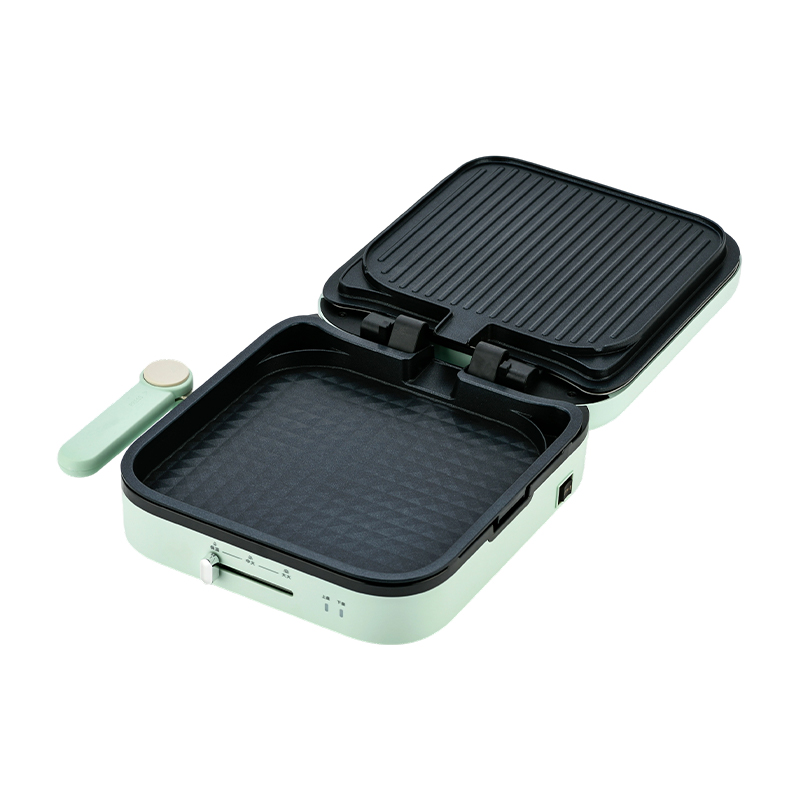 BJX-S022 28x28cm 180° Deschidere și închidere Controlul temperaturii Placă detașabilă Grătar mare