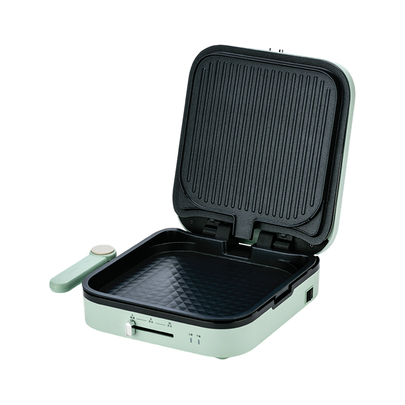 BJX-S022 28x28cm 180° Deschidere și închidere Controlul temperaturii Placă detașabilă Grătar mare