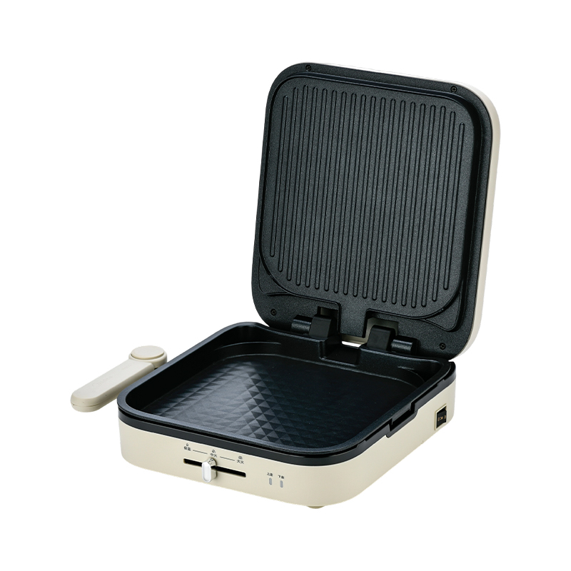 BJX-S023 Placă mare de 28x28 cm cu control al temperaturii Mașină de preparare pentru panini și grătar