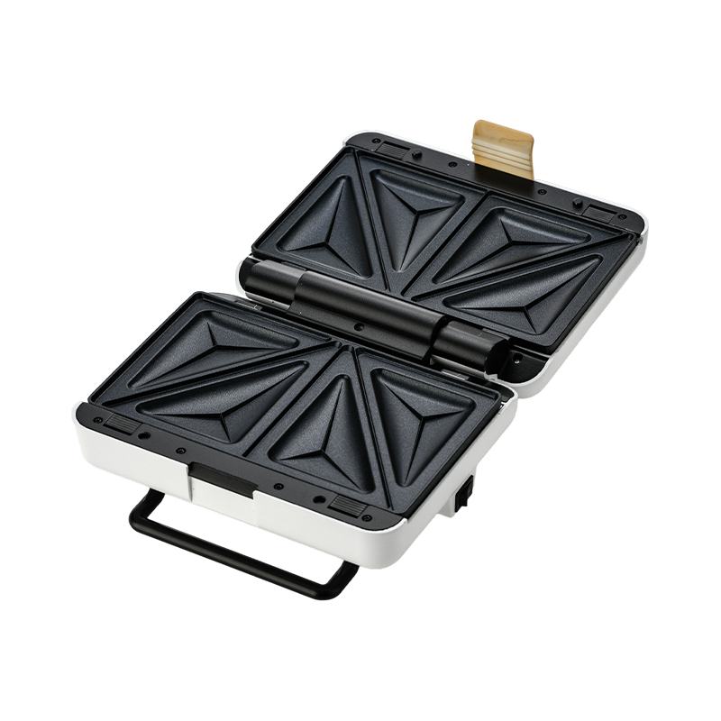 BJX-S025 Mașină de preparare pentru sandwich și grătar cu plăci interschimbabile cu 2 felii, la 180°