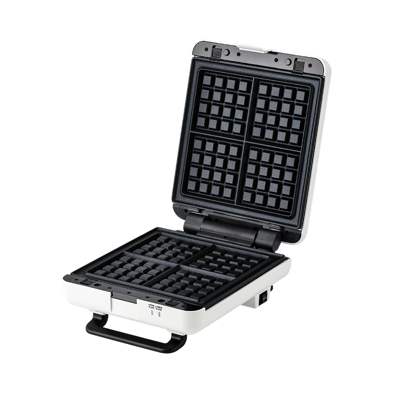 BJX-S026 Grill deschis la 180° cu 4 felii și aparat pentru sandvișuri cu control pe 3 niveluri și tavă de scurgere a uleiului