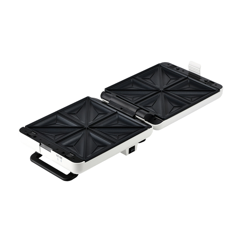 BJX-S026 Grill deschis la 180° cu 4 felii și aparat pentru sandvișuri cu control pe 3 niveluri și tavă de scurgere a uleiului